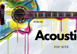 an acoustic guitar with text Acoustic pop hits