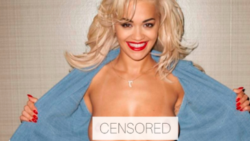 rita ora censored topless in photoshoot
